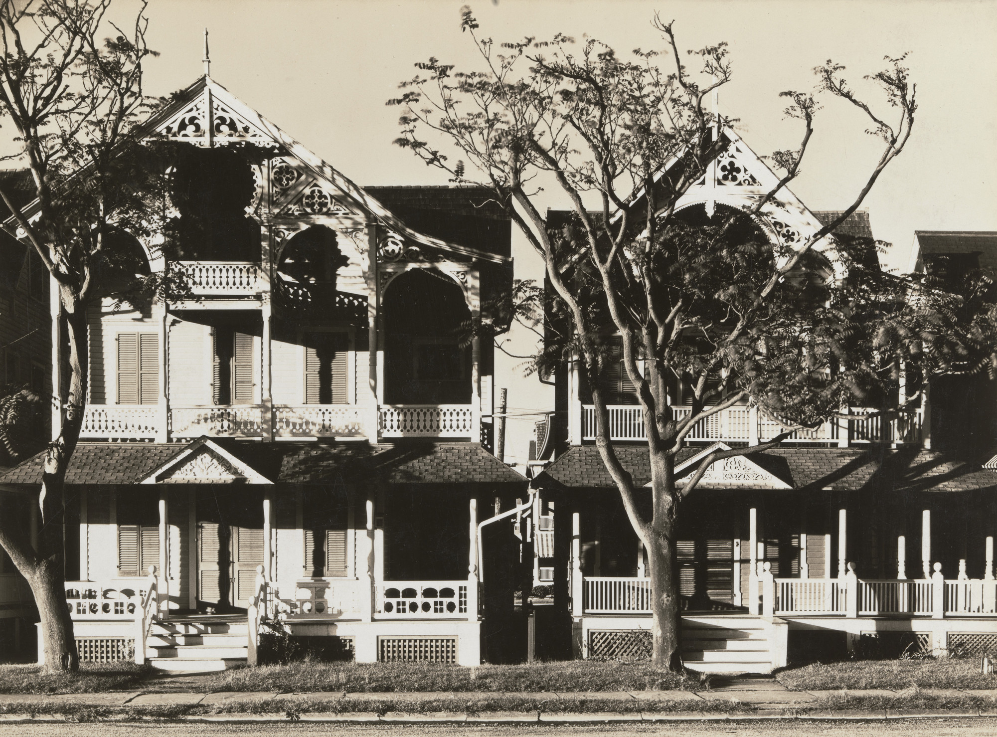 Walker Evans. Group of Gingerbread Houses, Ocean Grove, New Jersey