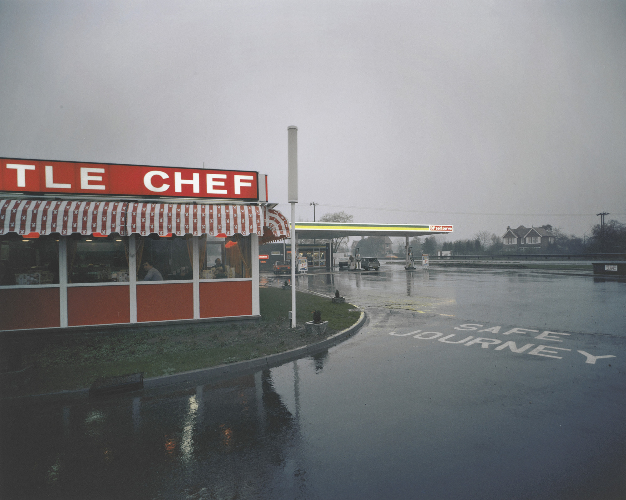 Paul Graham. Little Chef in Rain, St. Neots, Cambridgeshire