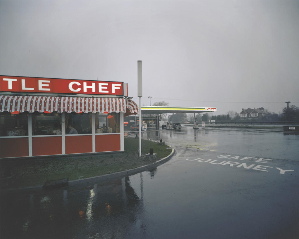 Little Chef in Rain, St. Neots, Cambridgeshire