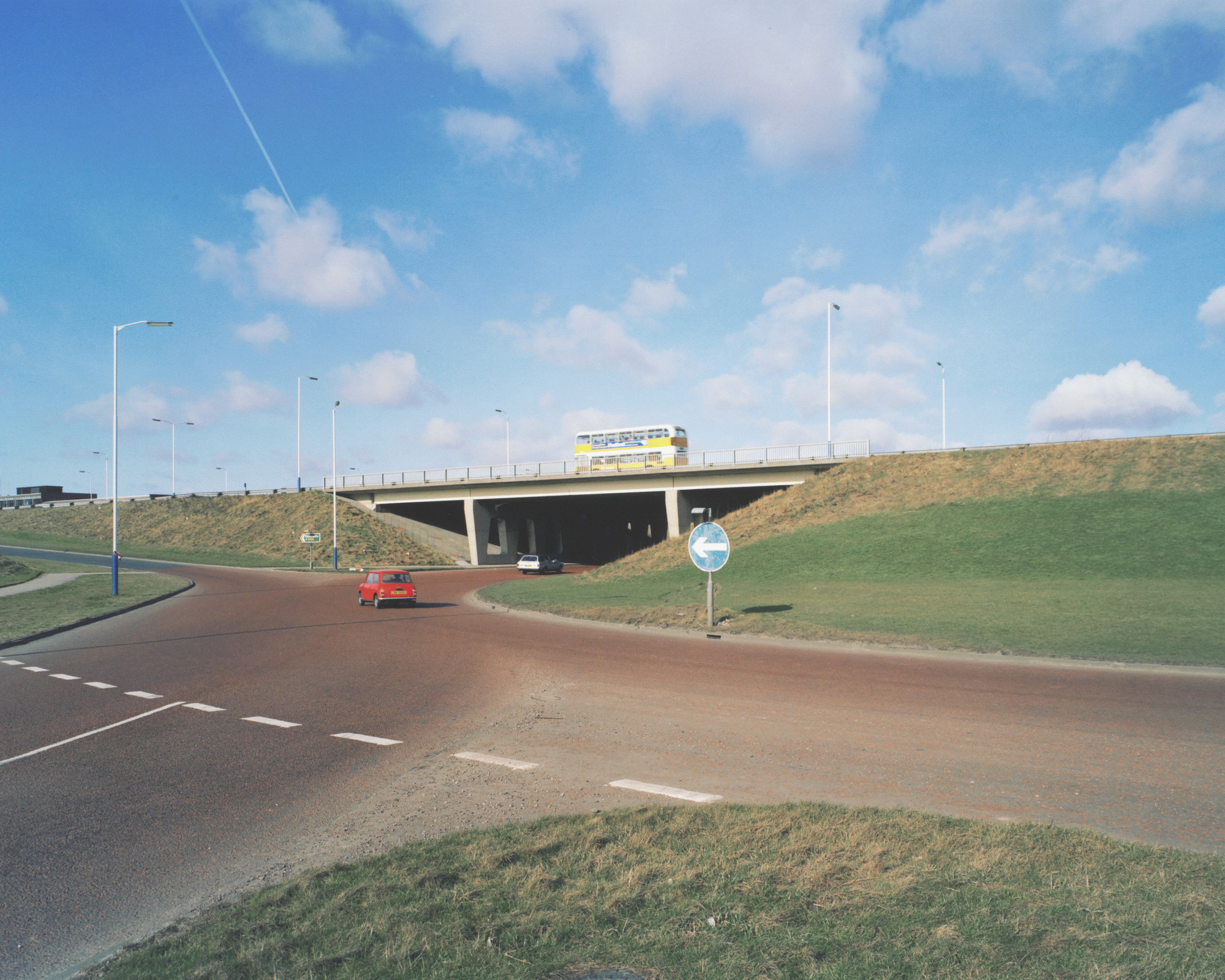 Paul Graham. Bus, Car and Airplane, Newcastle By-Pass, Tyne and Wear