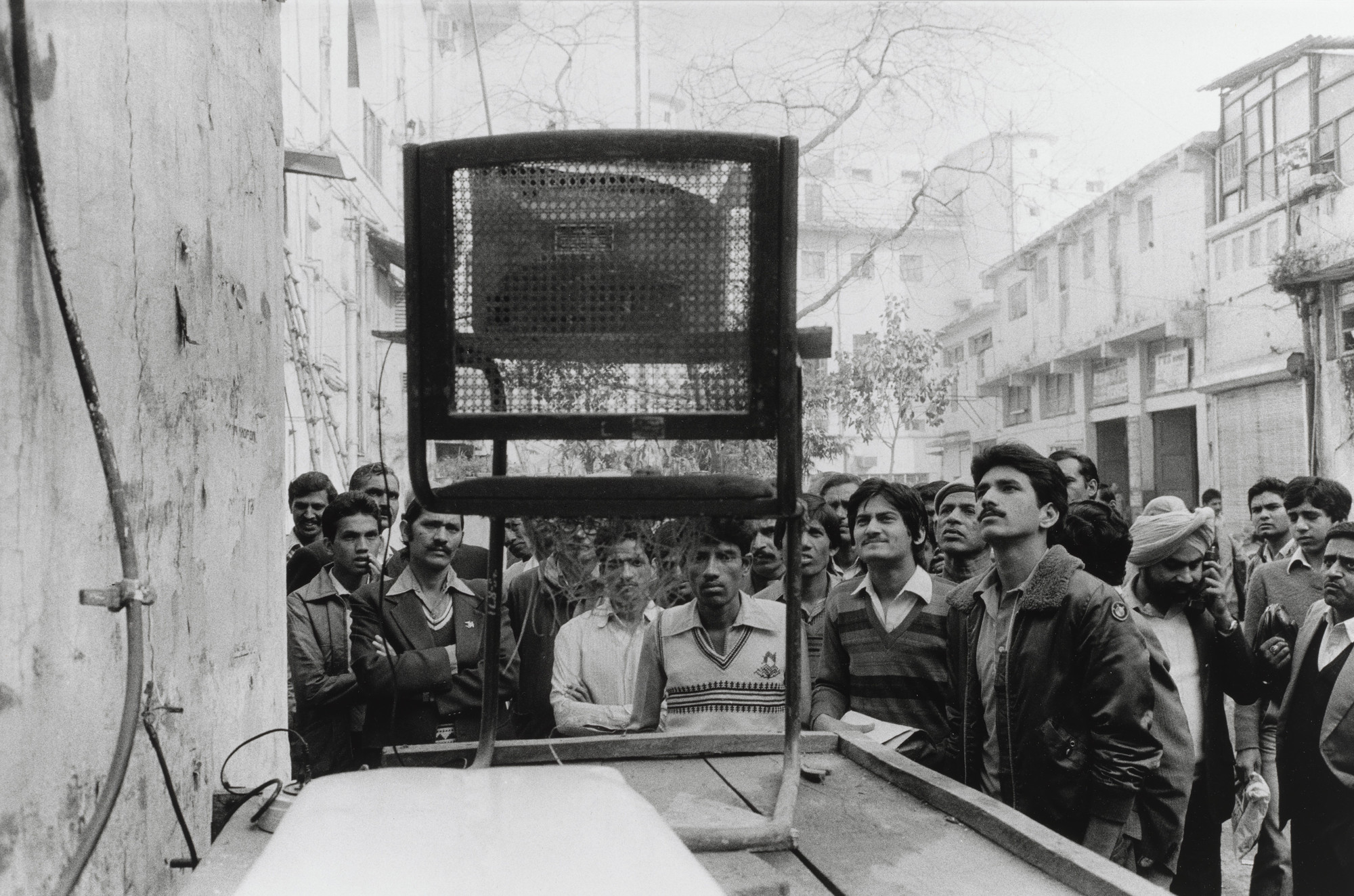 Ed Grazda. Cricket Match, New Delhi, India. 1986