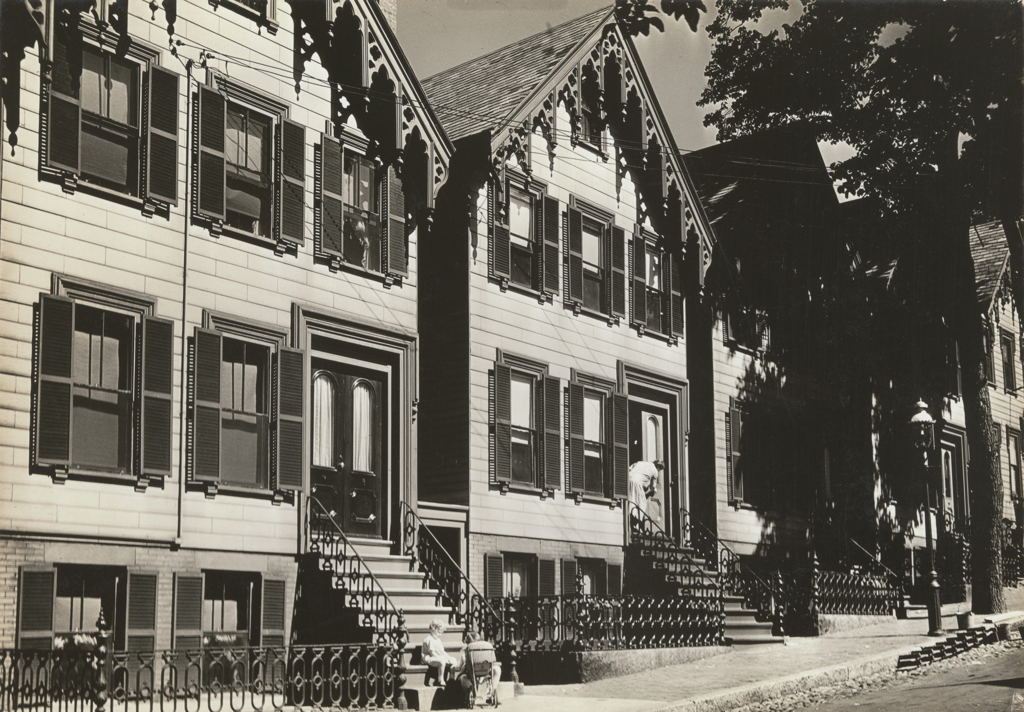 Walker Evans. Gingerbread Houses, South Boston, Massachusetts