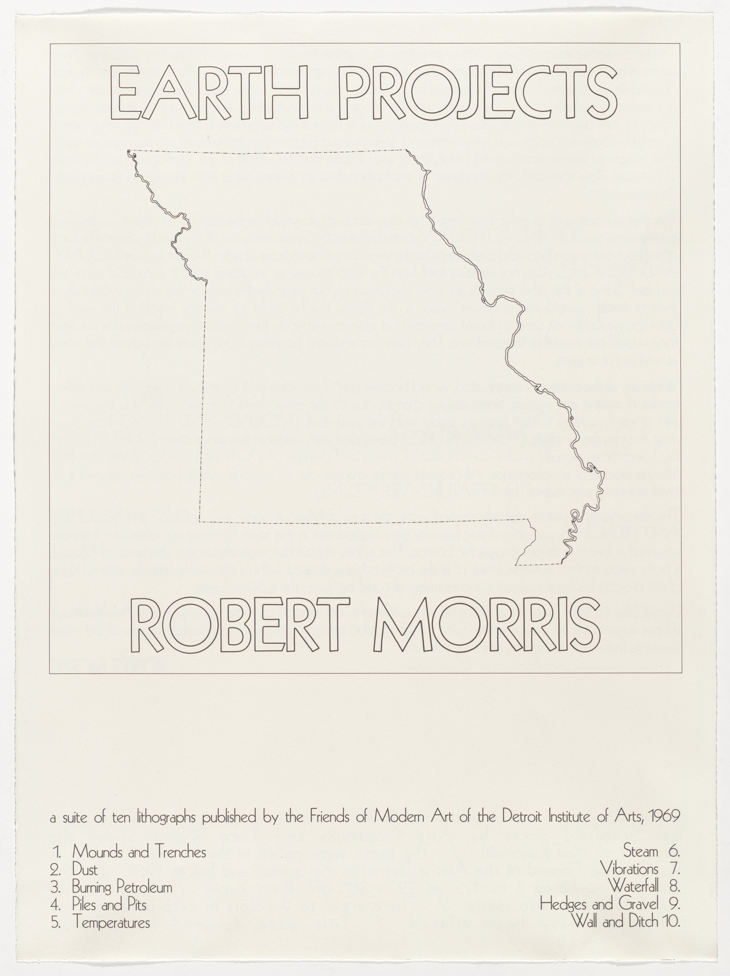 Robert Morris. Earth Projects