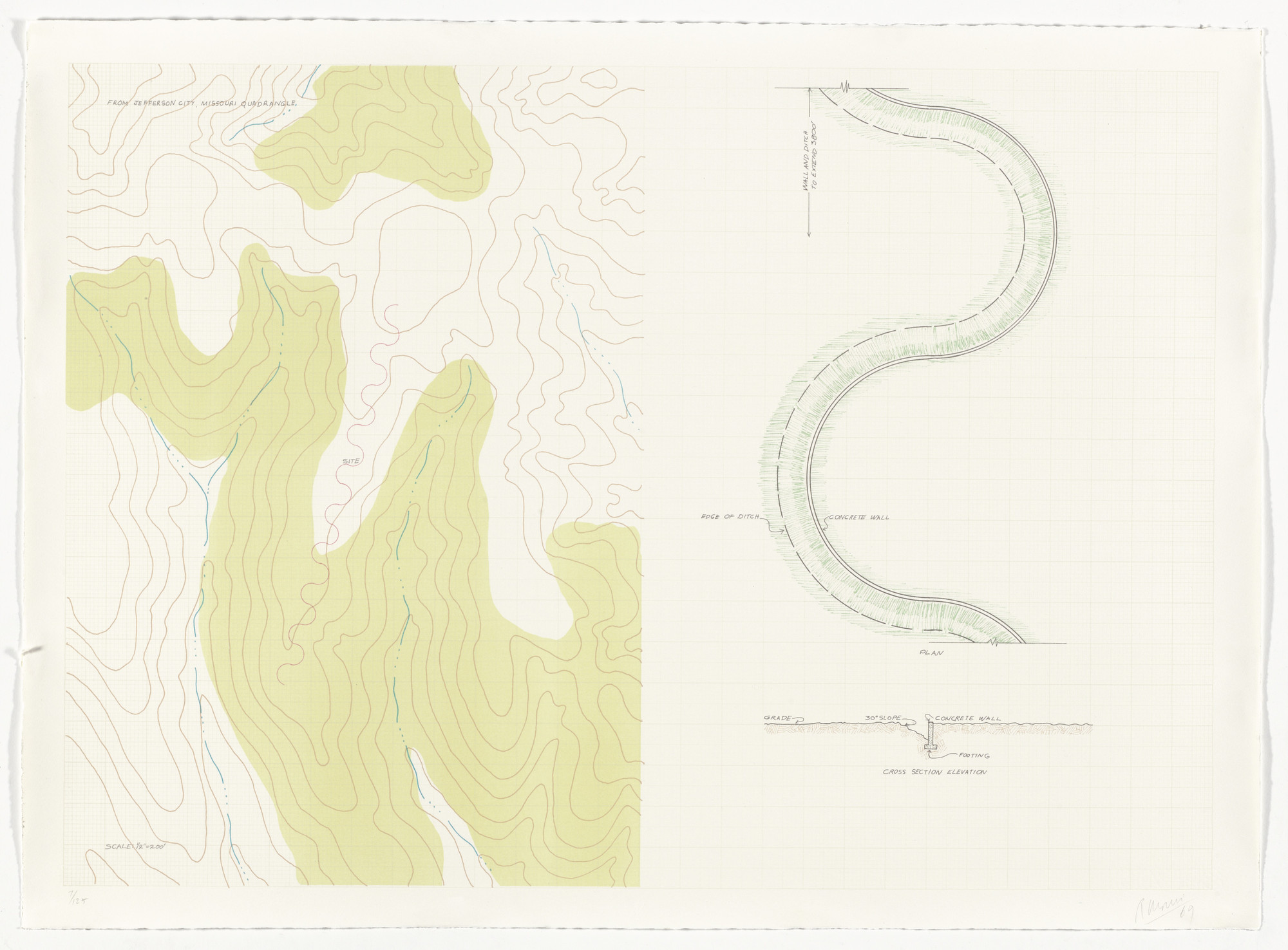 Robert Morris. Wall and Ditch from Earth Projects