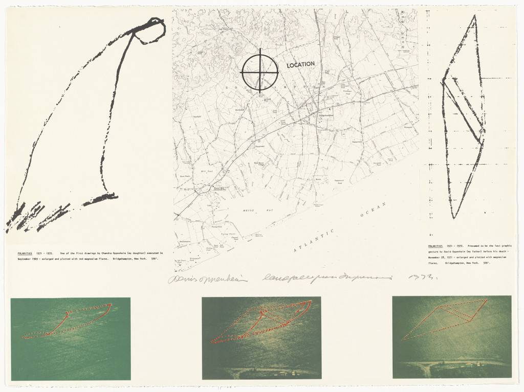 Polarities. 1972 from Projects by Dennis Oppenheim