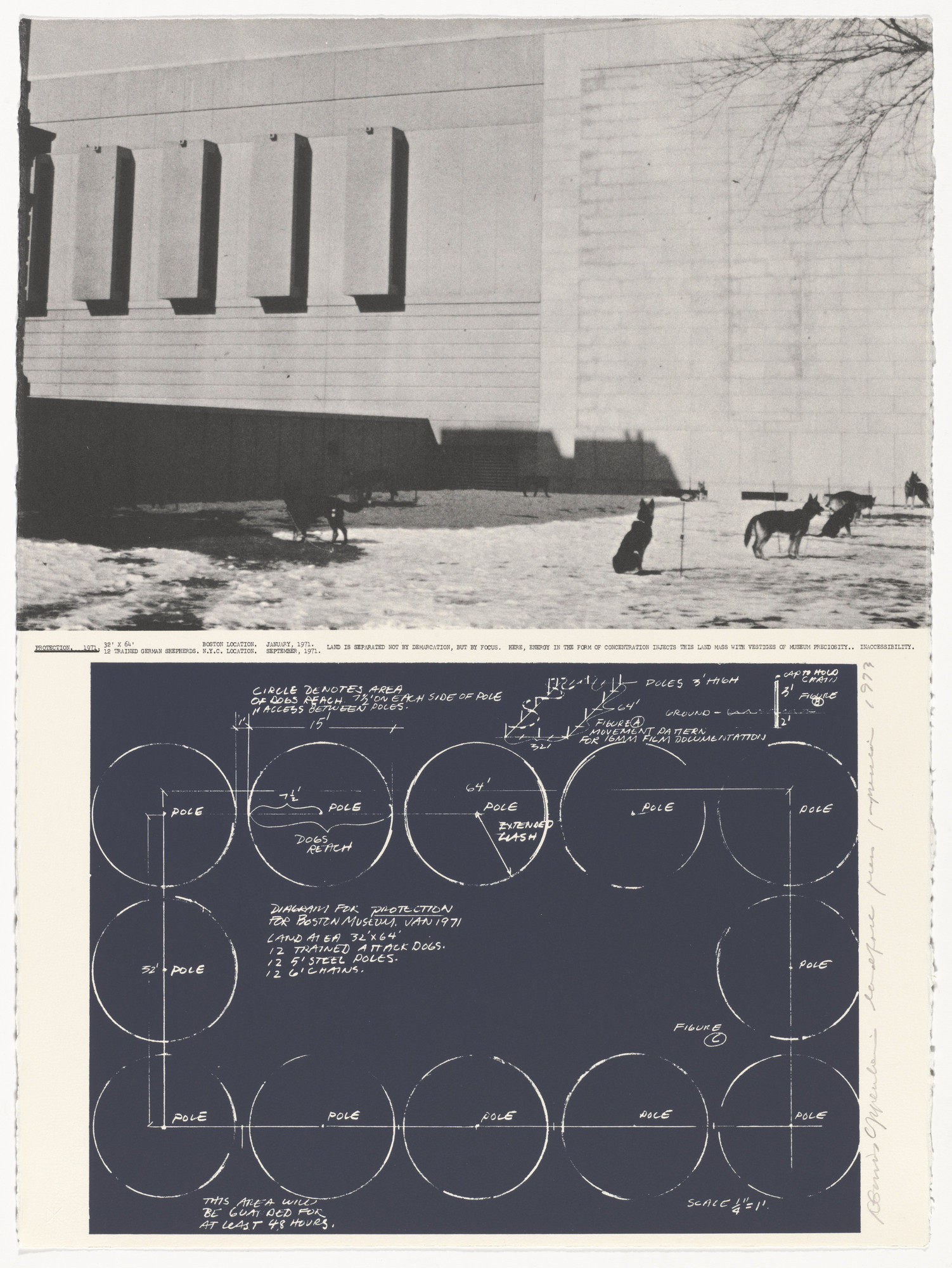 Dennis Oppenheim. Protection. 1971 from Projects by Dennis Oppenheim