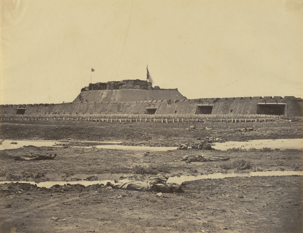 Rear of the North Fort after it's Capture Showing the Retreat of the Chinese Army