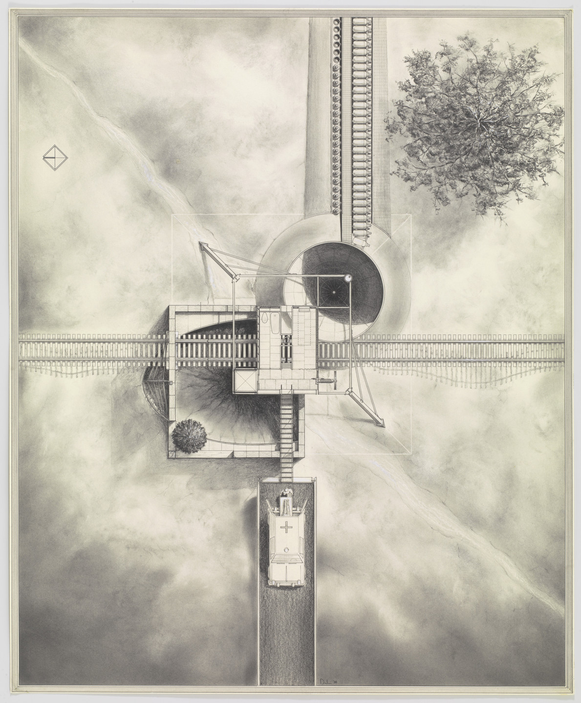 Douglas Darden. Oxygen House Project (Plan). 1988