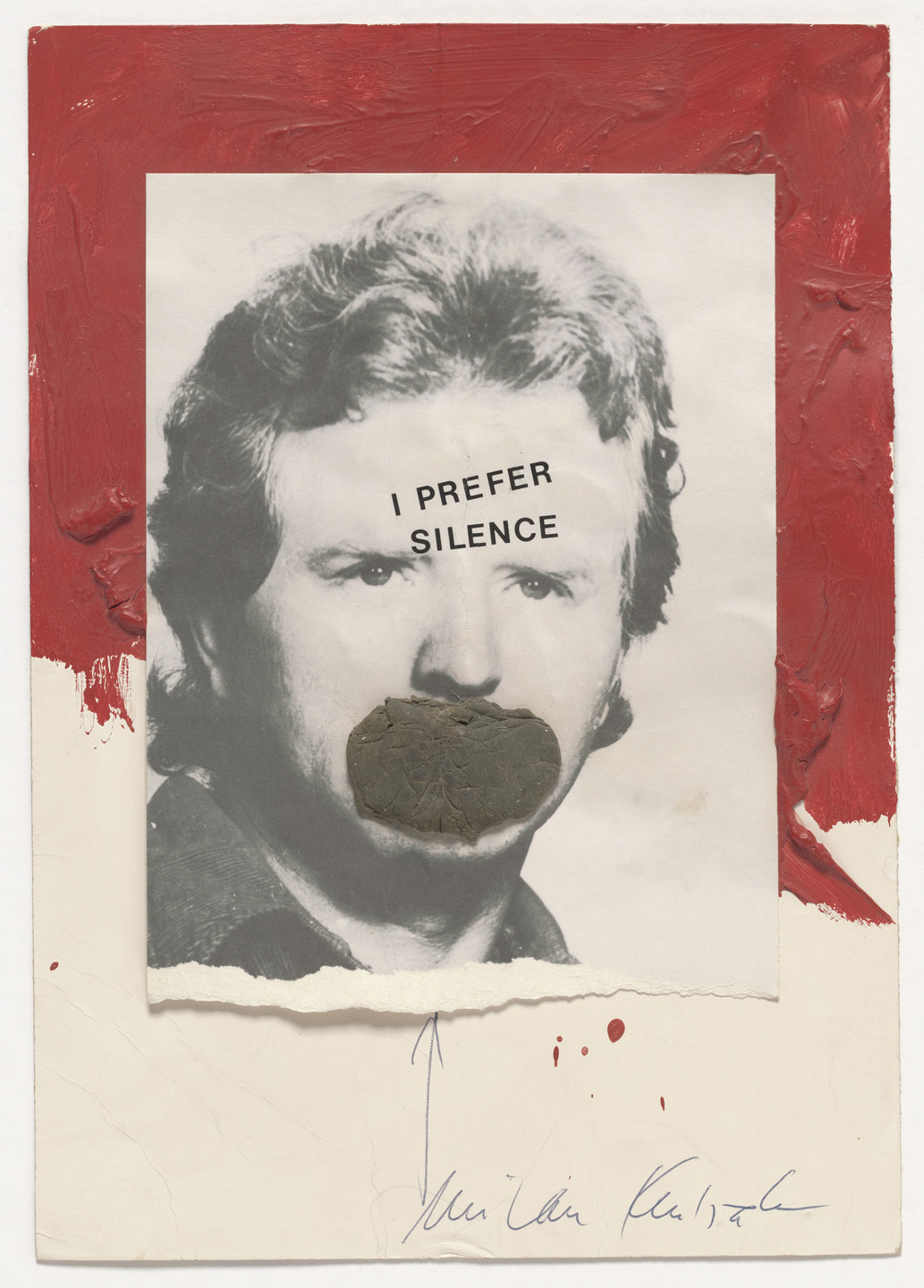 Milan Knížák. I Prefer Silence. c. 1980