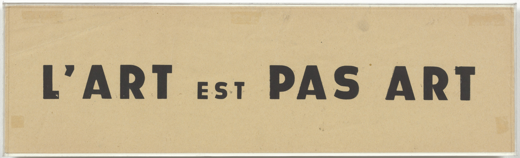 Ben Vautier. L'Art est pas art