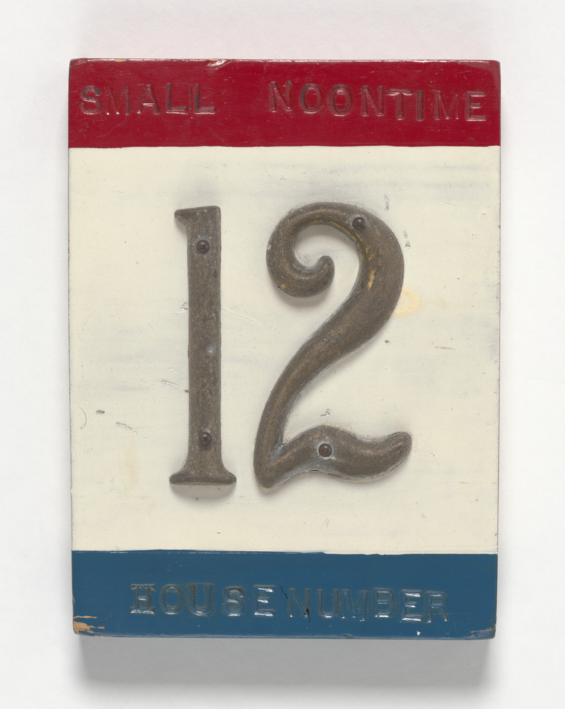 Exhibit Seven (Clock) or Small Noontime House Number Clock (For Claes)