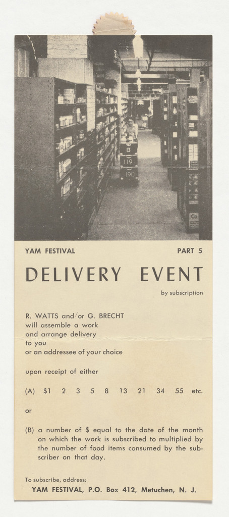 Announcement card for Delivery Event (Yam Festival Part 5)