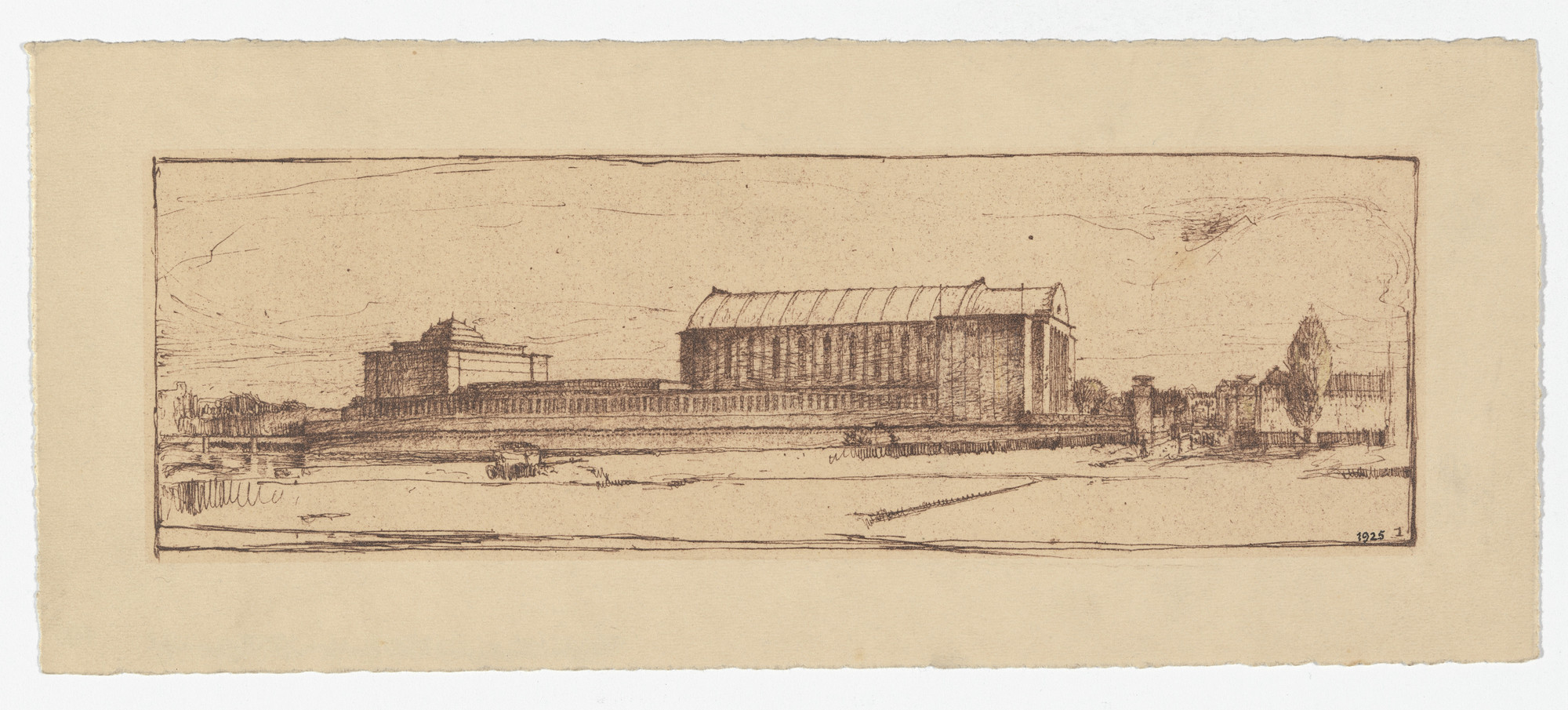 Richard Riemerschmid. Unidentified architectural sketch