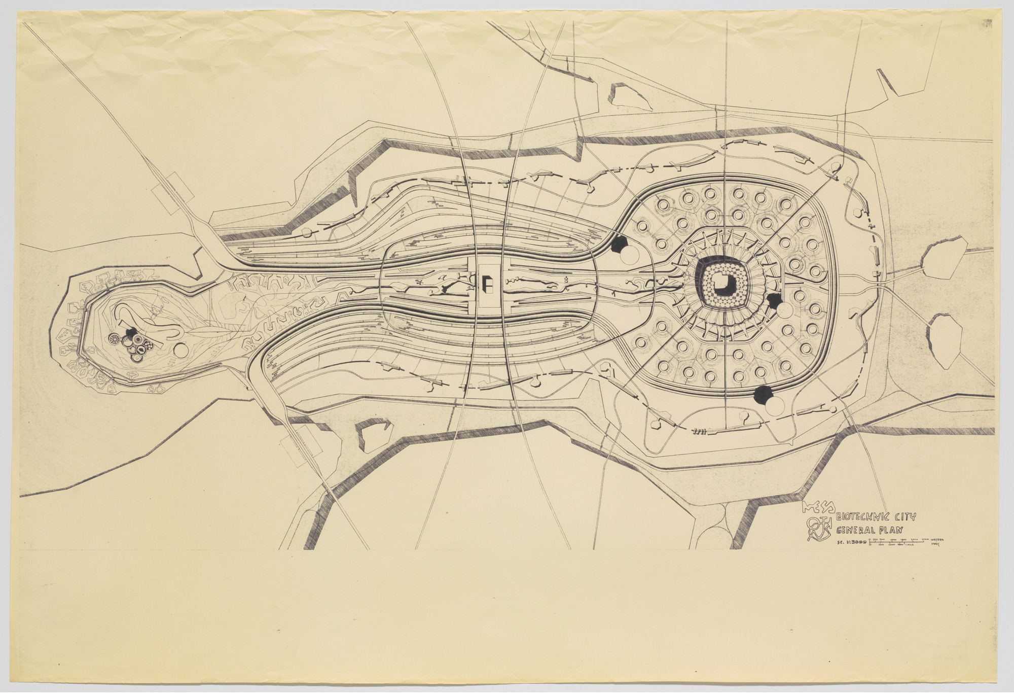 Paolo Soleri. Mesa City Project
Site plan