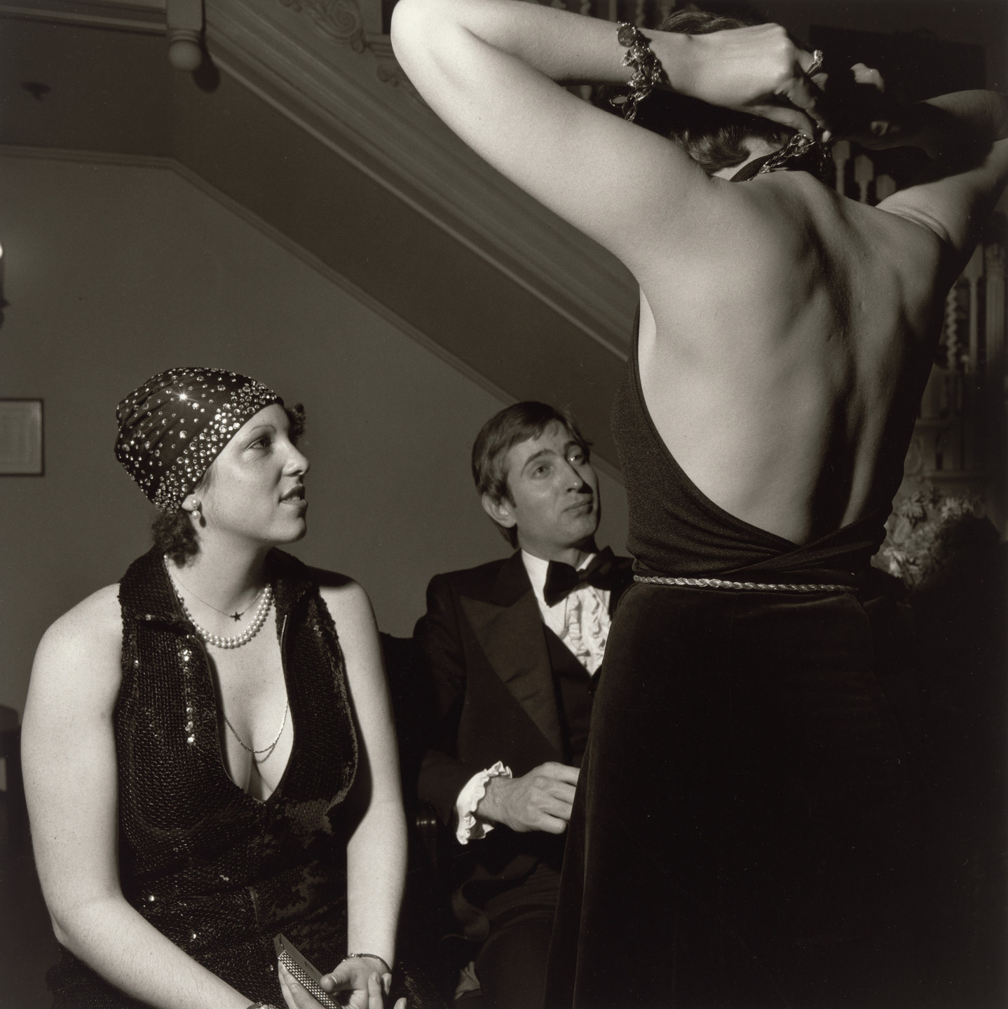 Larry Fink. English Speaking Union, New York City, December, 1975. 1975