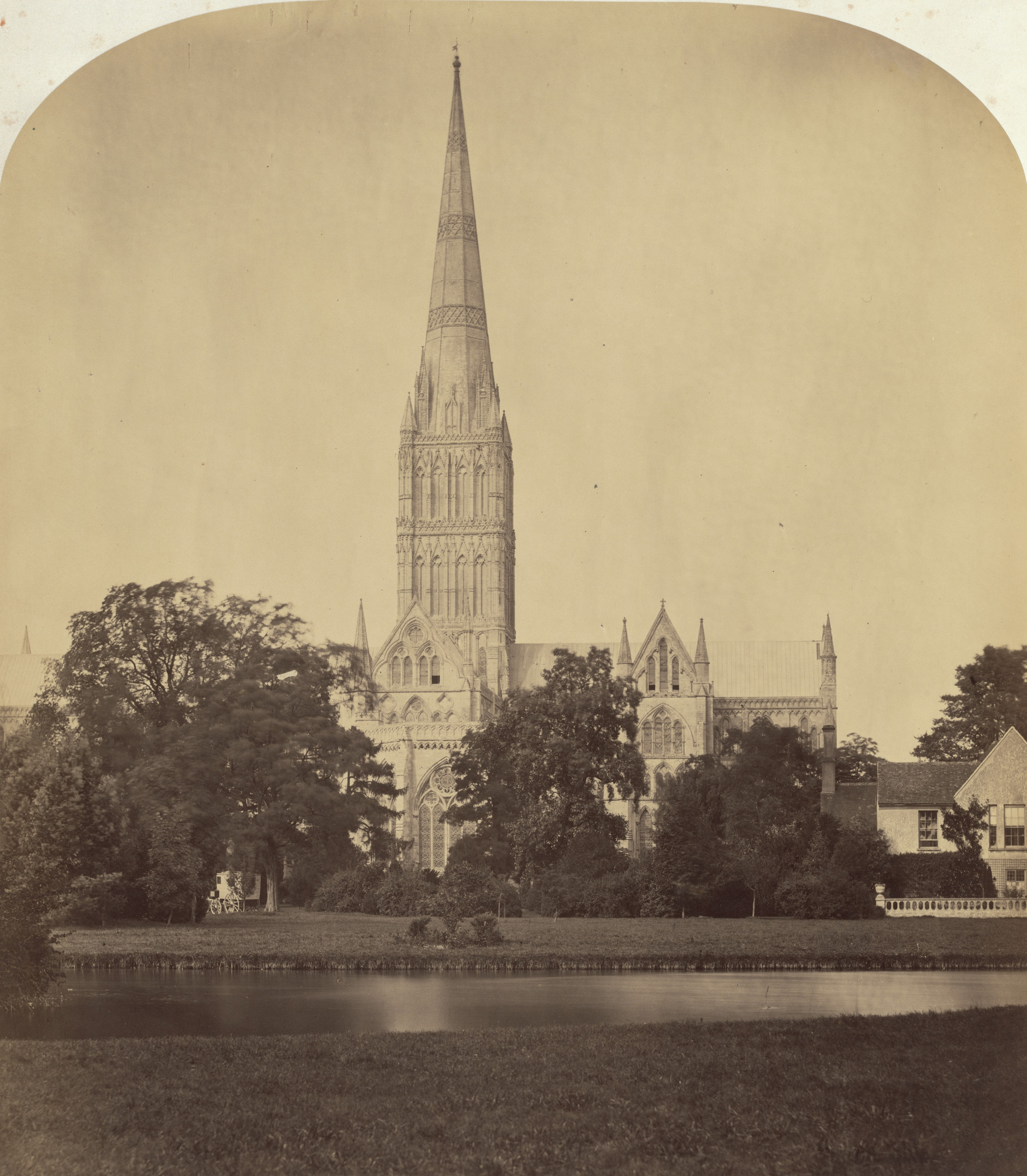 Roger Fenton. Salisbury Cathedral: The Spire
