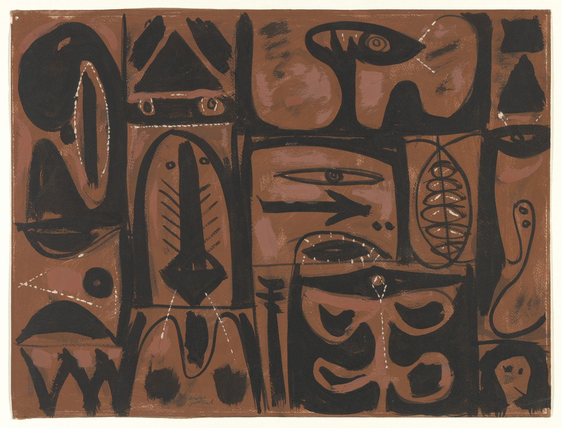 Adolph Gottlieb. Ashes of Phoenix. 1948