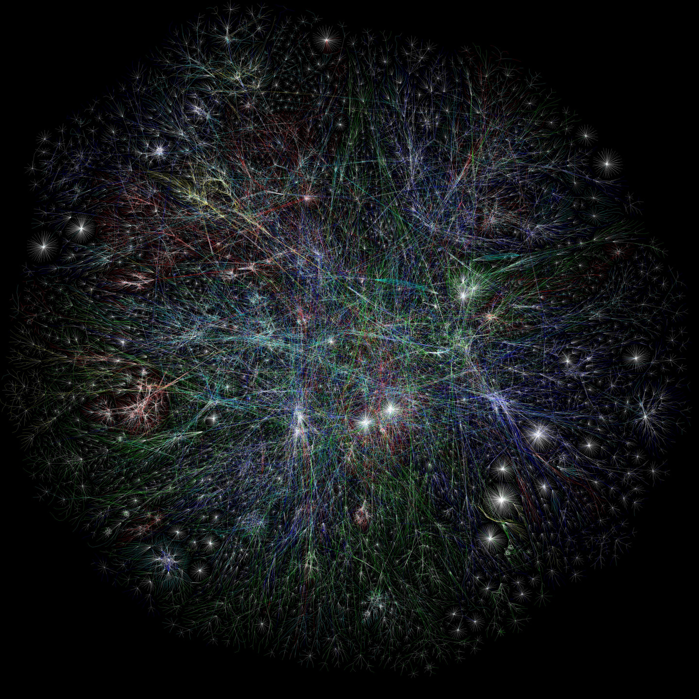 Barrett Lyon, The Opte Project. Mapping the Internet. 2003