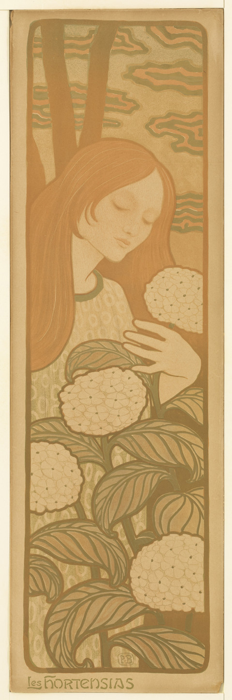 Paul Berthon. The Hydrangeas. (c. 1898)