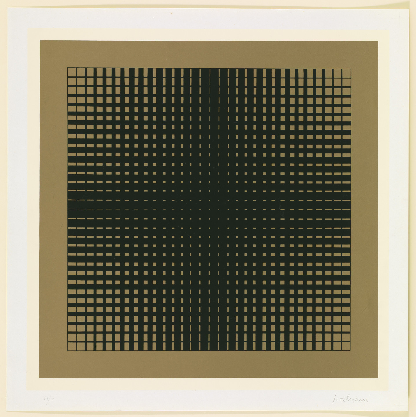 Getulio Alviani. Forn/gd from Orthogonal Series. 1964
