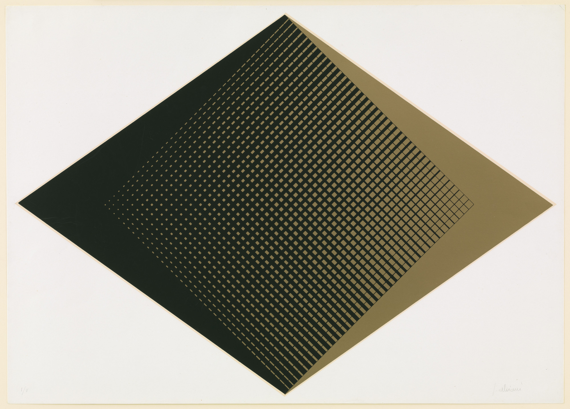 Getulio Alviani. Rhombus from Orthogonal Series. (1964)