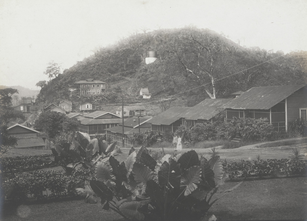Southern end of village of Culebra, showing old French houses occupied by American families