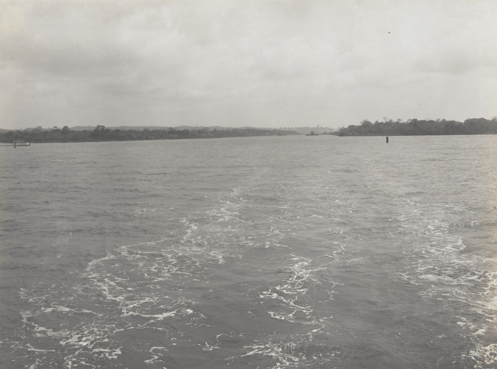 Panama Canal. Atlantic entrance, looking south