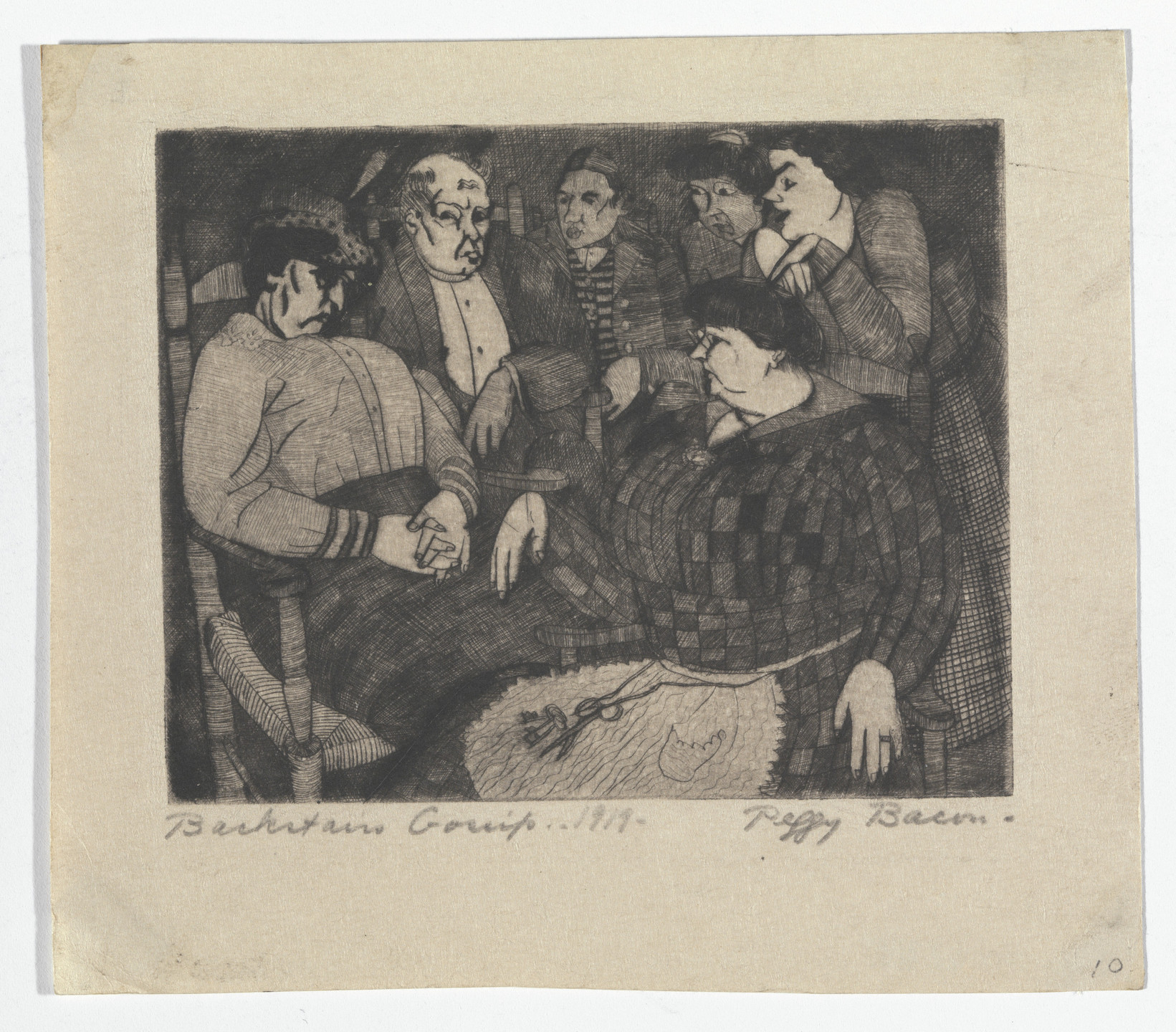 Peggy Bacon. Backstairs Gossip. 1919