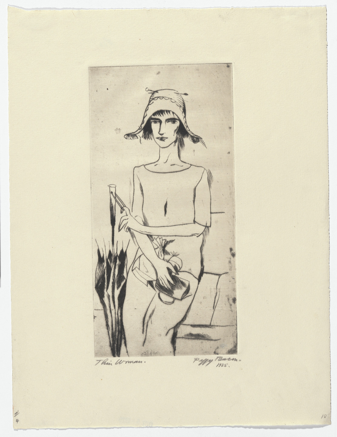 Peggy Bacon. Thin Woman. 1925