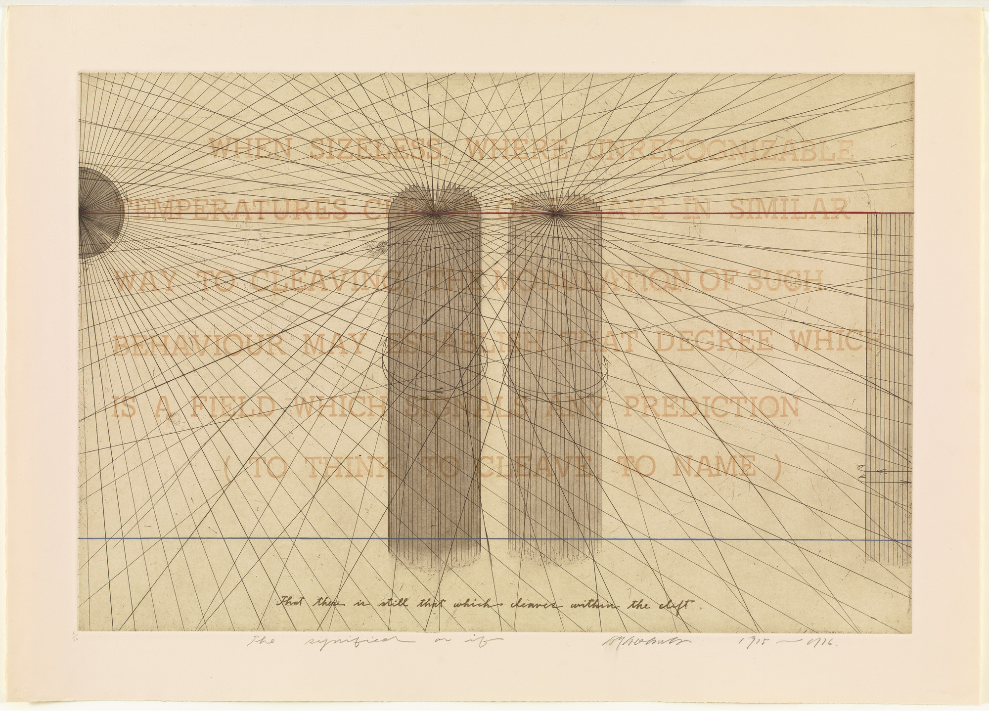 Shusaku Arakawa. The Signified or If, no. 2