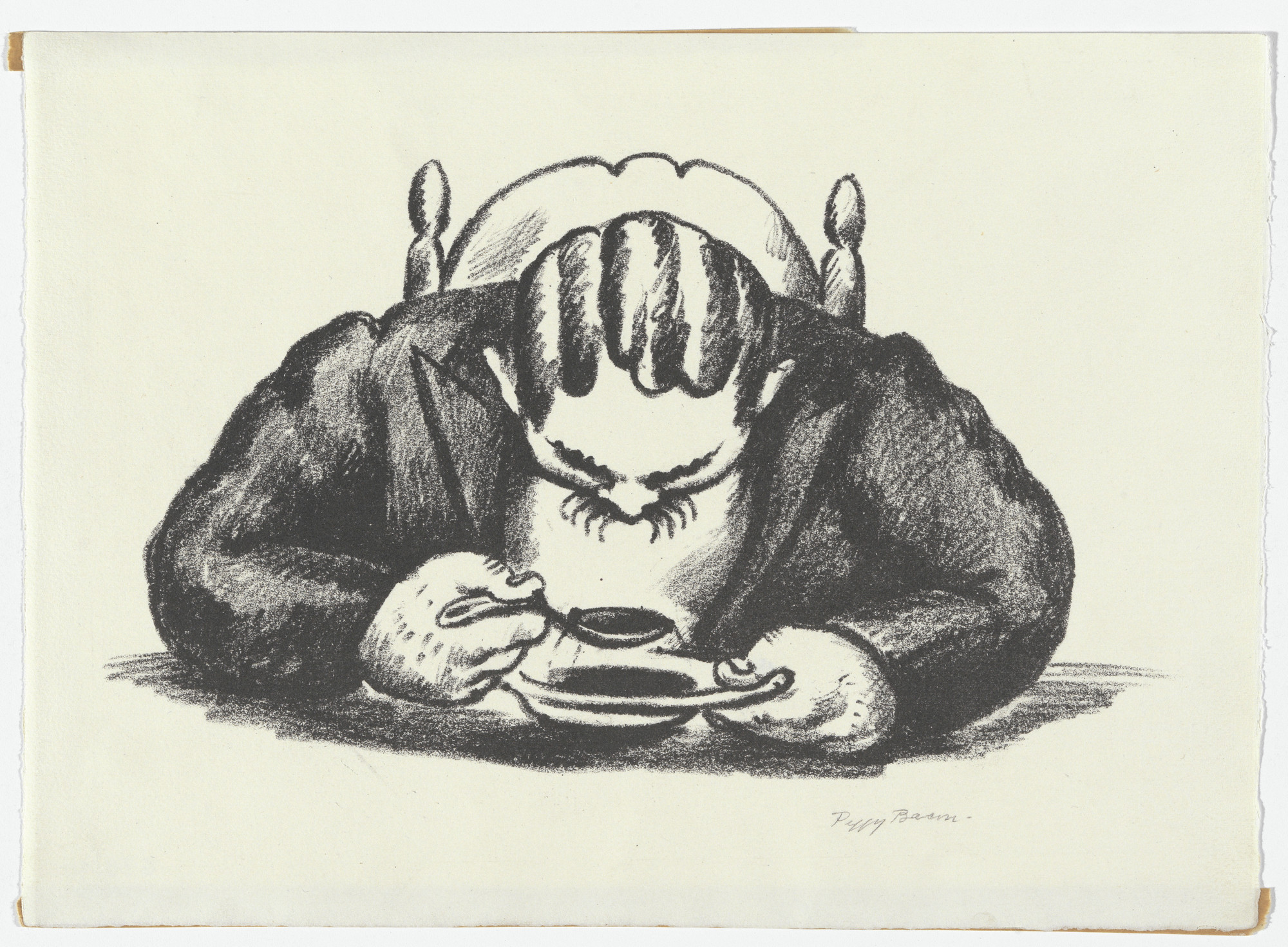 Peggy Bacon. Lunch No. 2 - Soup