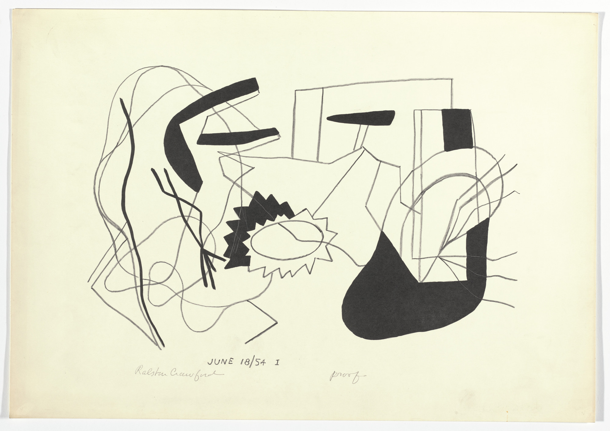 Ralston Crawford. June 18/54 I. 1954