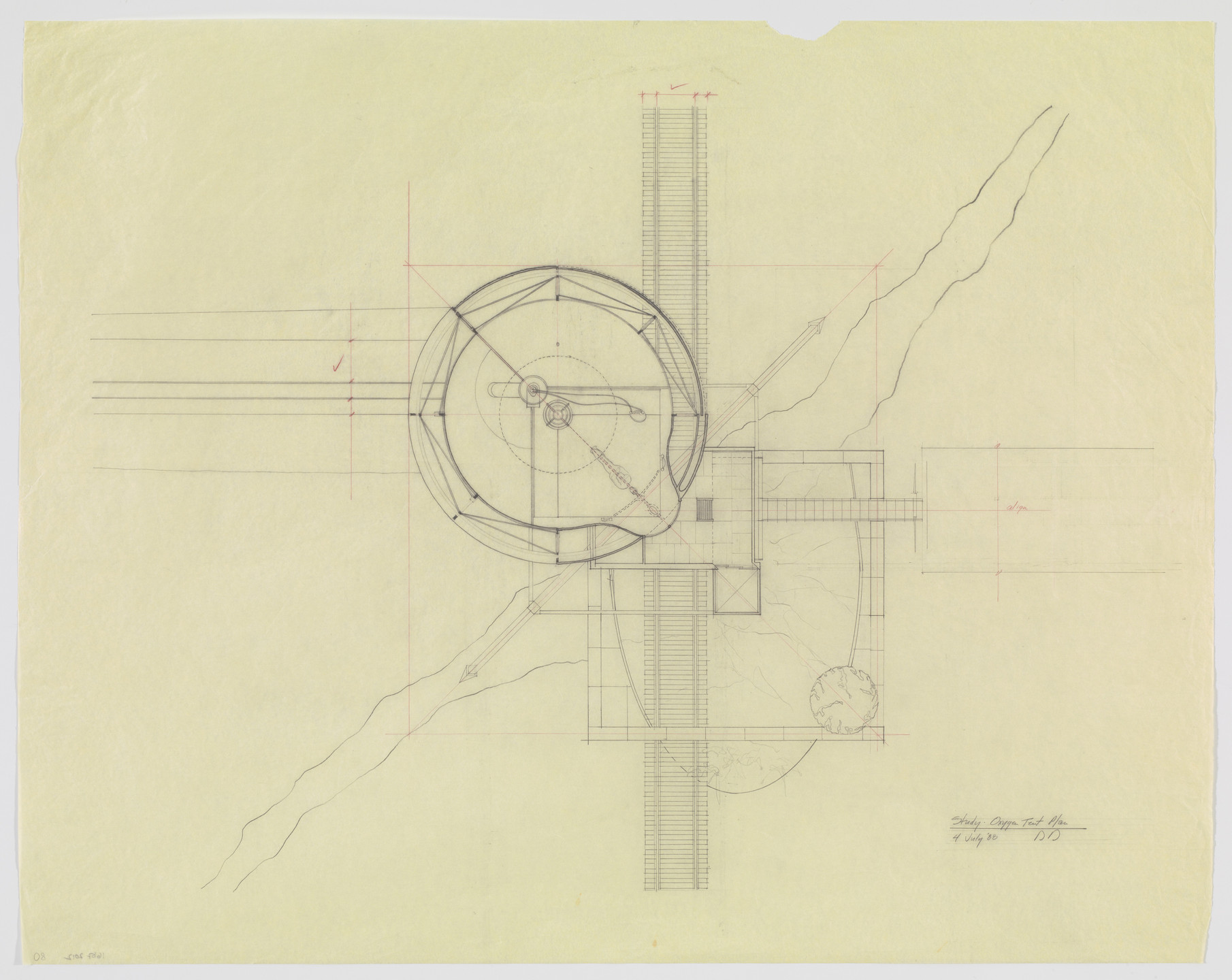 Douglas Darden. Oxygen House Project (Plan). 1988