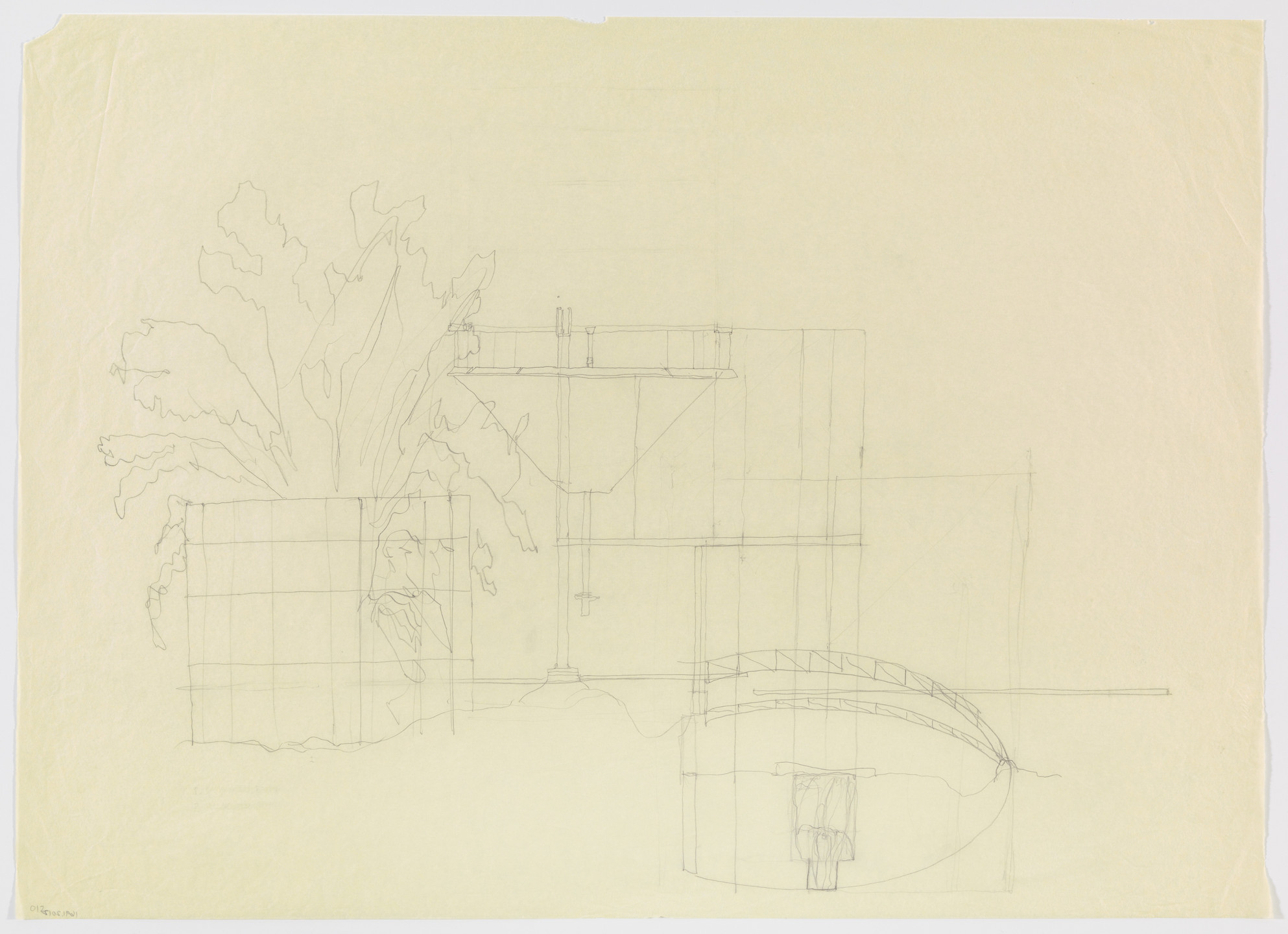Douglas Darden. Oxygen House Project (Elevation). 1988