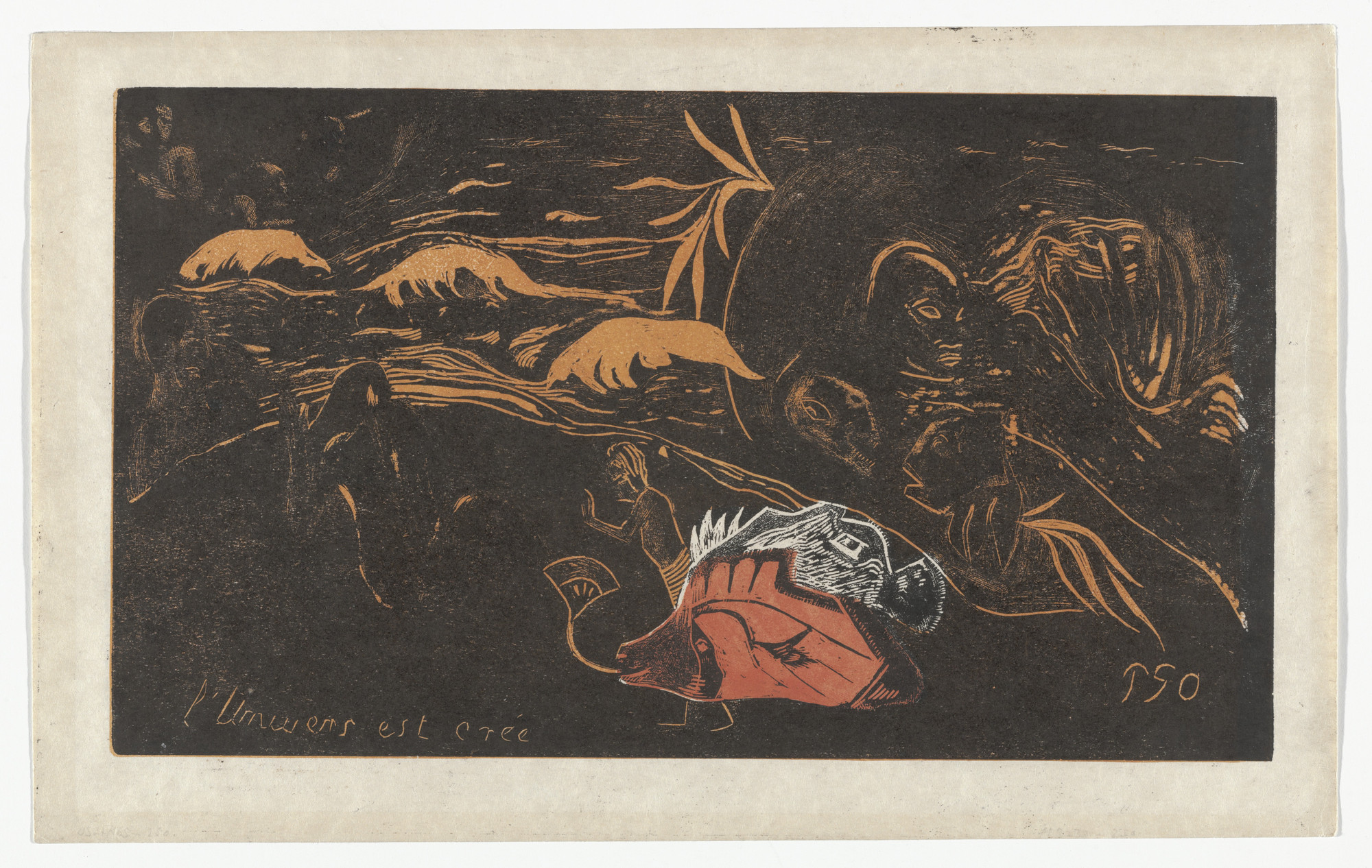 Paul Gauguin. L&#39;Univers est crée (The Creation of the Universe) from Noa Noa (Fragrant Scent). 1893–94