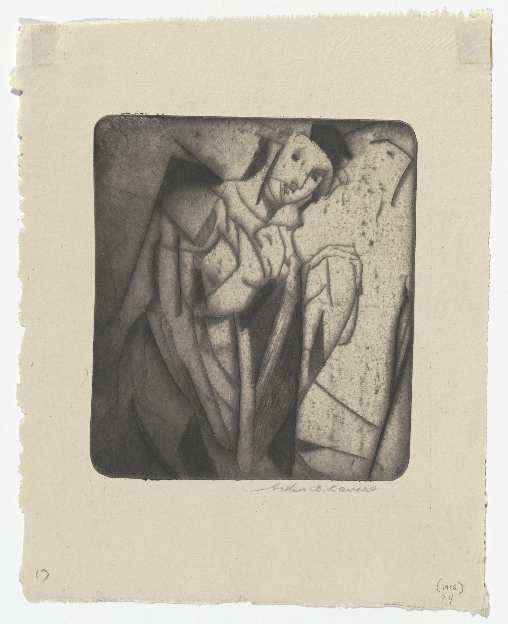 Arthur B. Davies. Figure in Glass