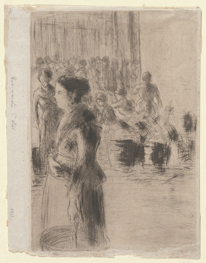 Camille Pissarro. Maid, Marketing. 1888 | MoMA