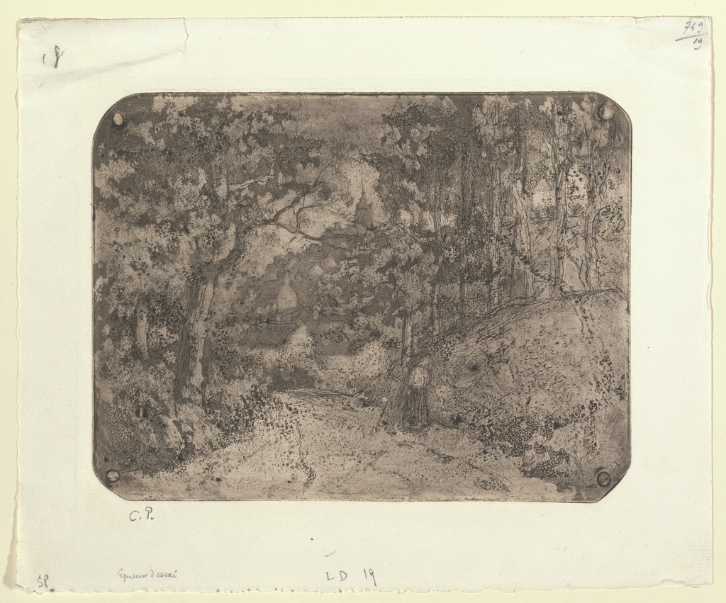 Path through the Woods at Pontoise