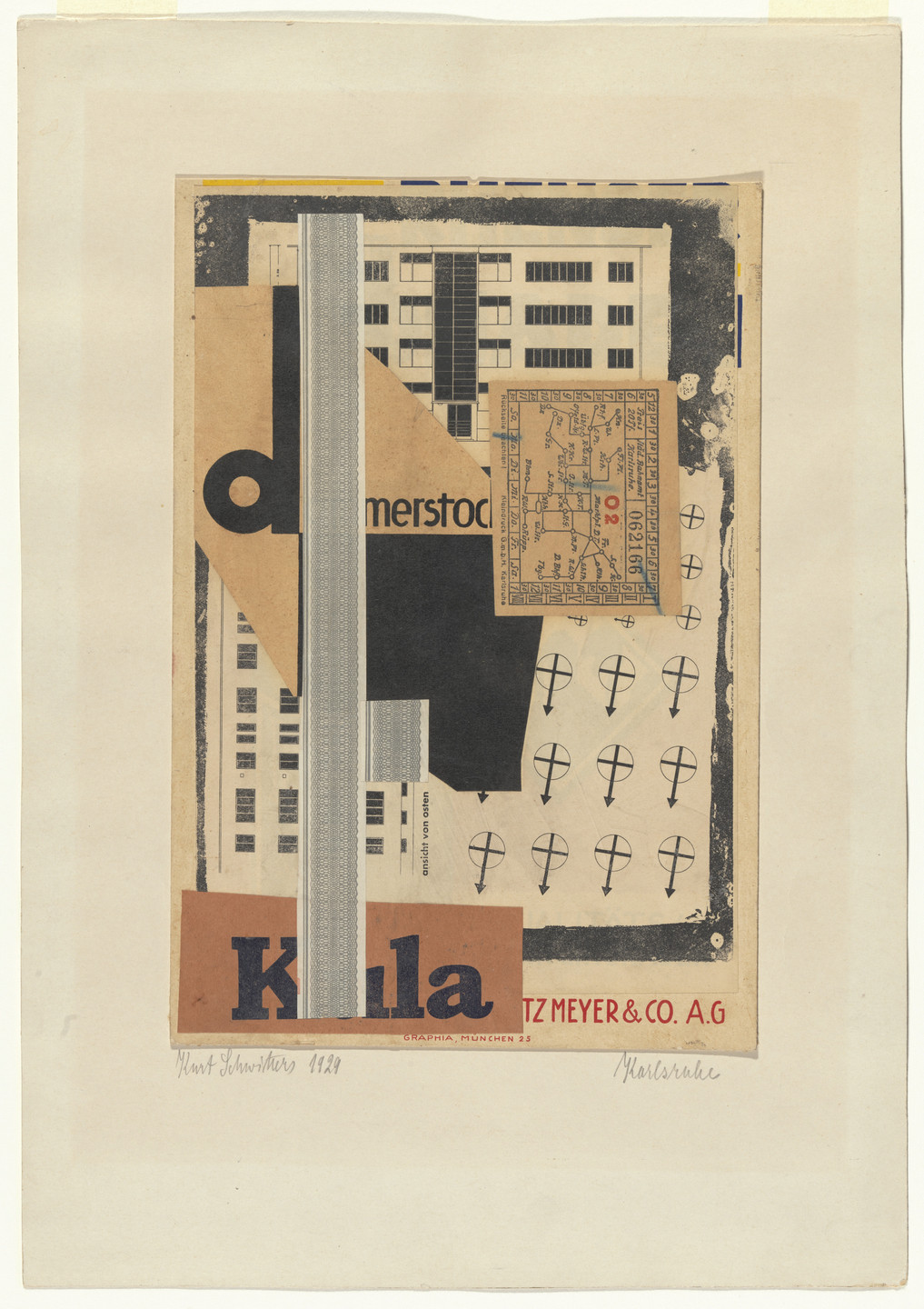 Kurt Schwitters. Karlsruhe. 1929