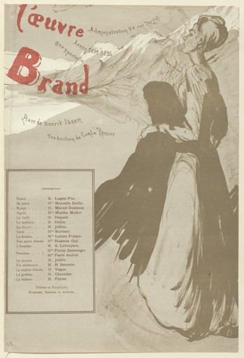 Program for Brand from The Beraldi Album of Theatre Programs