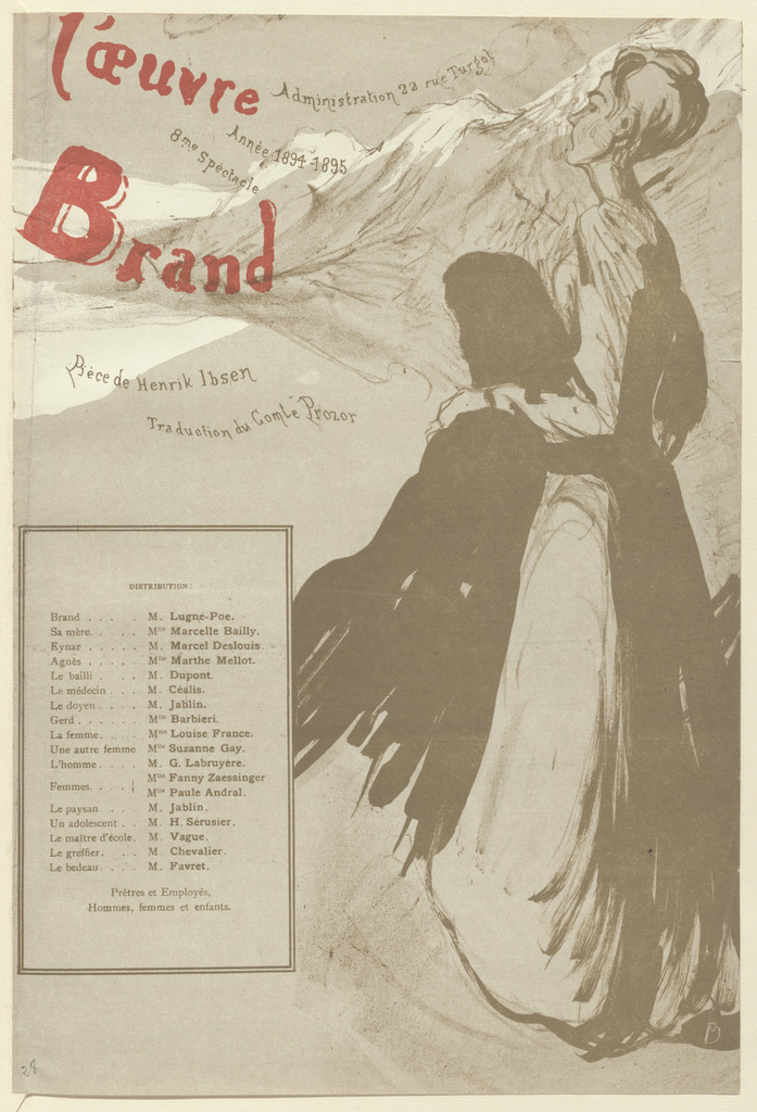 Program for Brand from The Beraldi Album of Theatre Programs