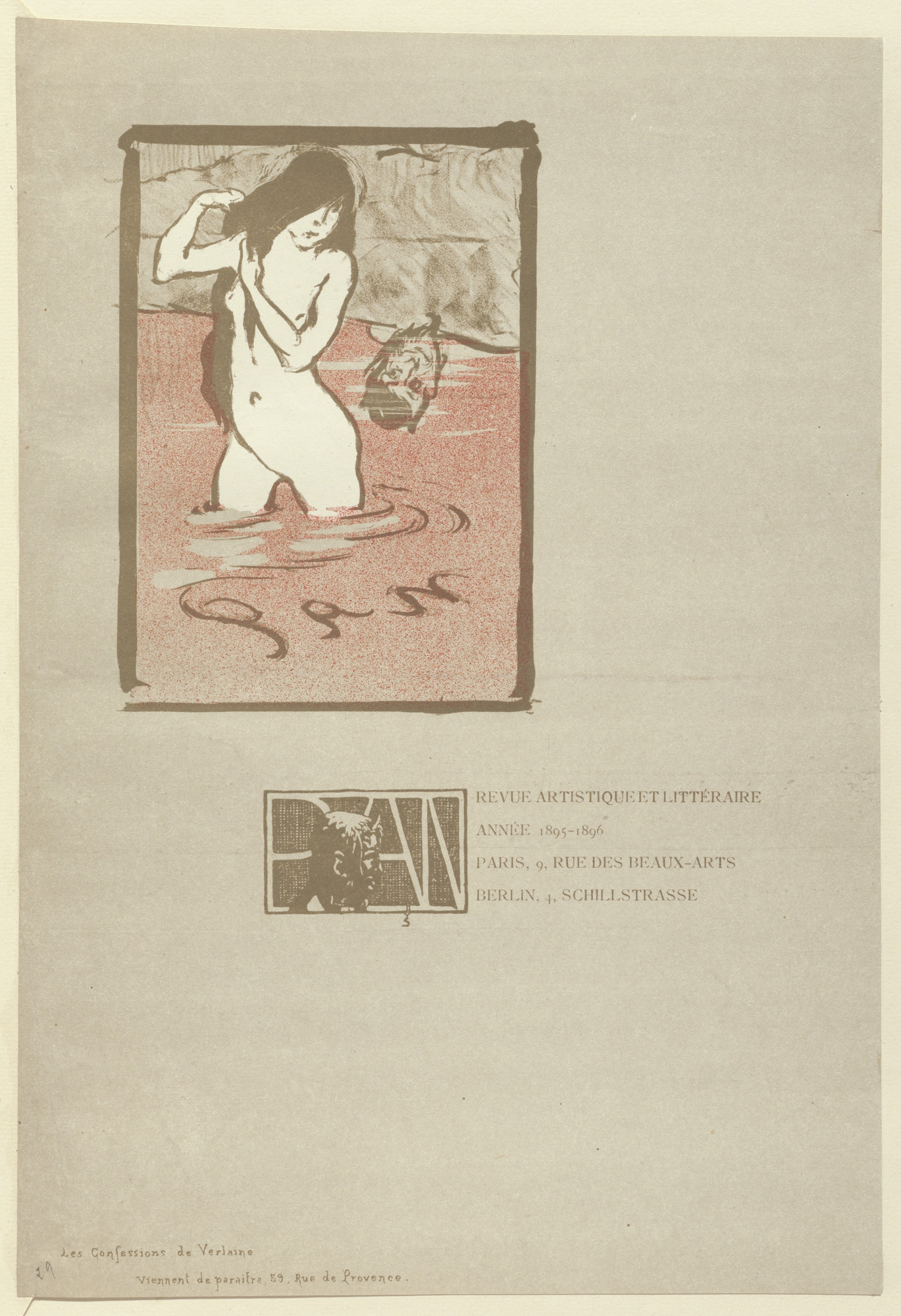 Maxime Dethomas. Advertisement for Pan from The Beraldi Album of Theatre Programs