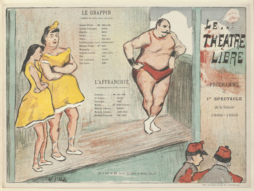 Program for The Grapnel (Le Grappin) and The Emancipated (L'Affranchie) from The Beraldi Album of Theatre Programs
