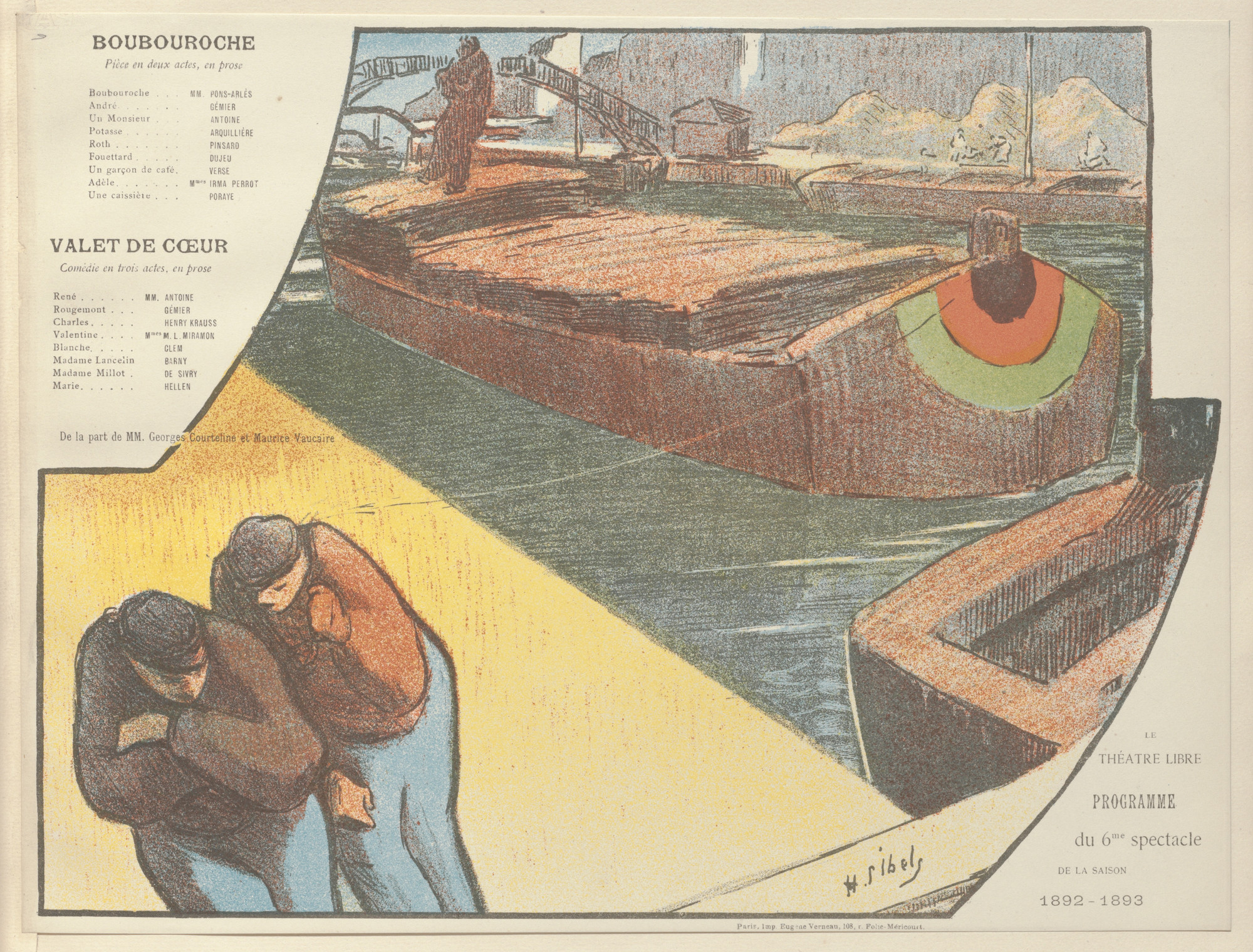 美品 1896年 フランス ポスター版画◆小競り合い Henri-Gabriel 美品 1896年 フランス ポスター版画◇小競り合い Henri-Gabriel 【公式