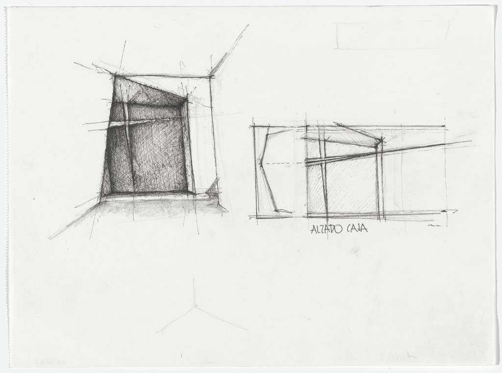 Holy Redeemer Church, San Cristóbal de la Laguna, Tenerife, Spain (Perspective and elevation sketches)