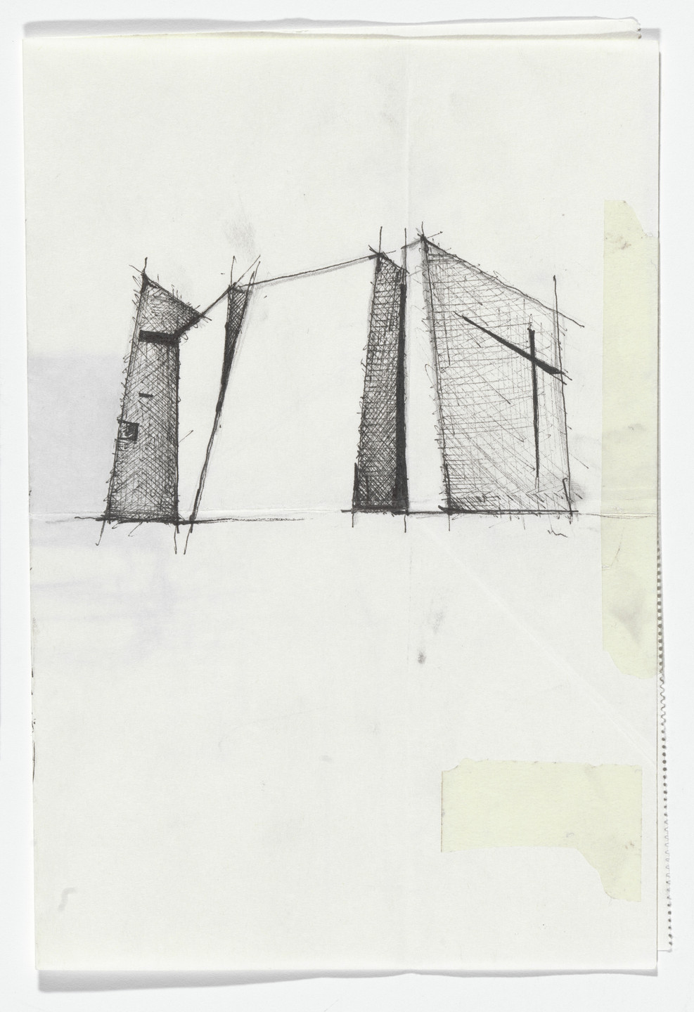 Fernando Martín Menis. Holy Redeemer Church, San Cristóbal de la Laguna, Tenerife, Spain (Perspective sketch). 2005