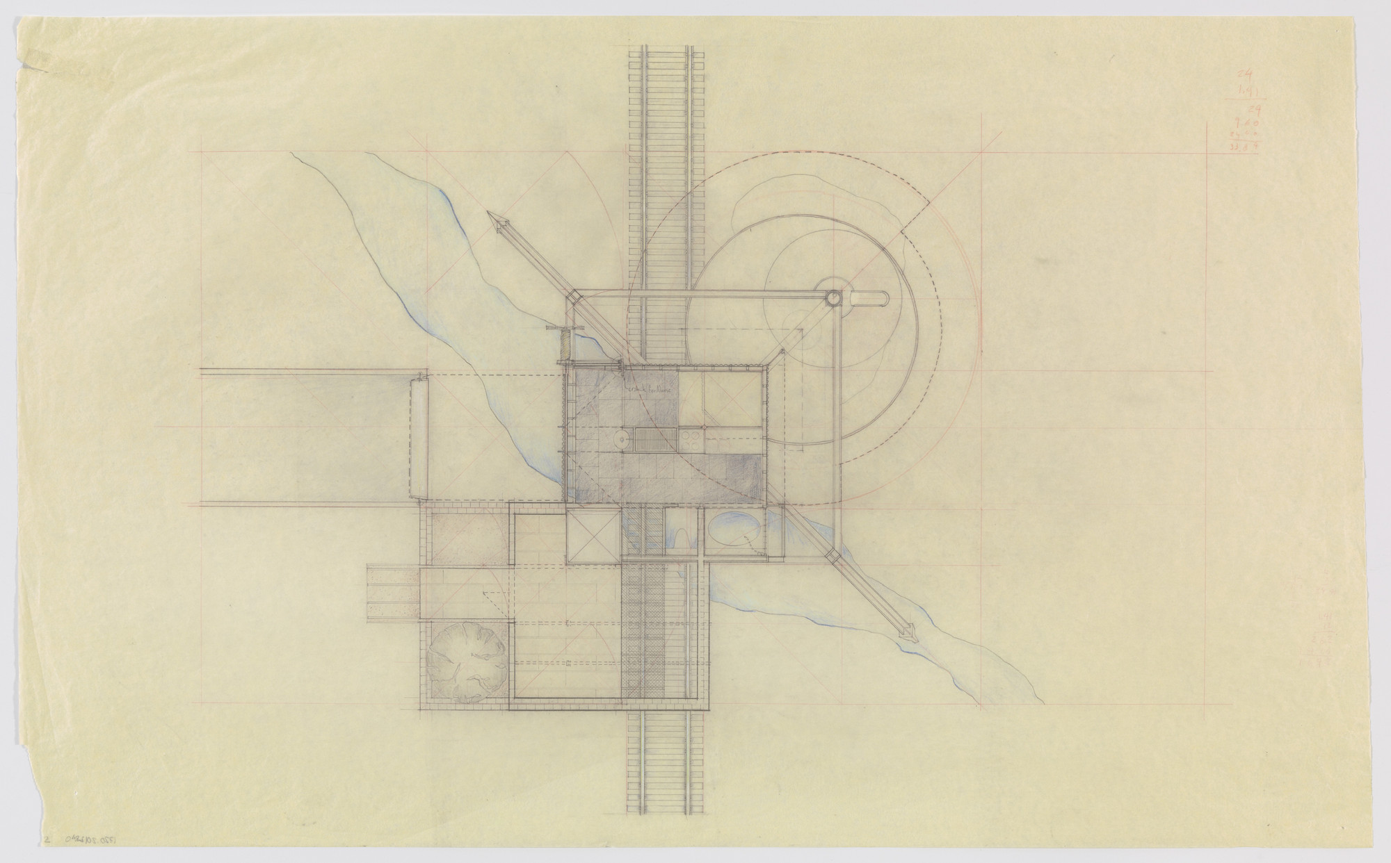 Douglas Darden. Oxygen House Project (Plan). 1988