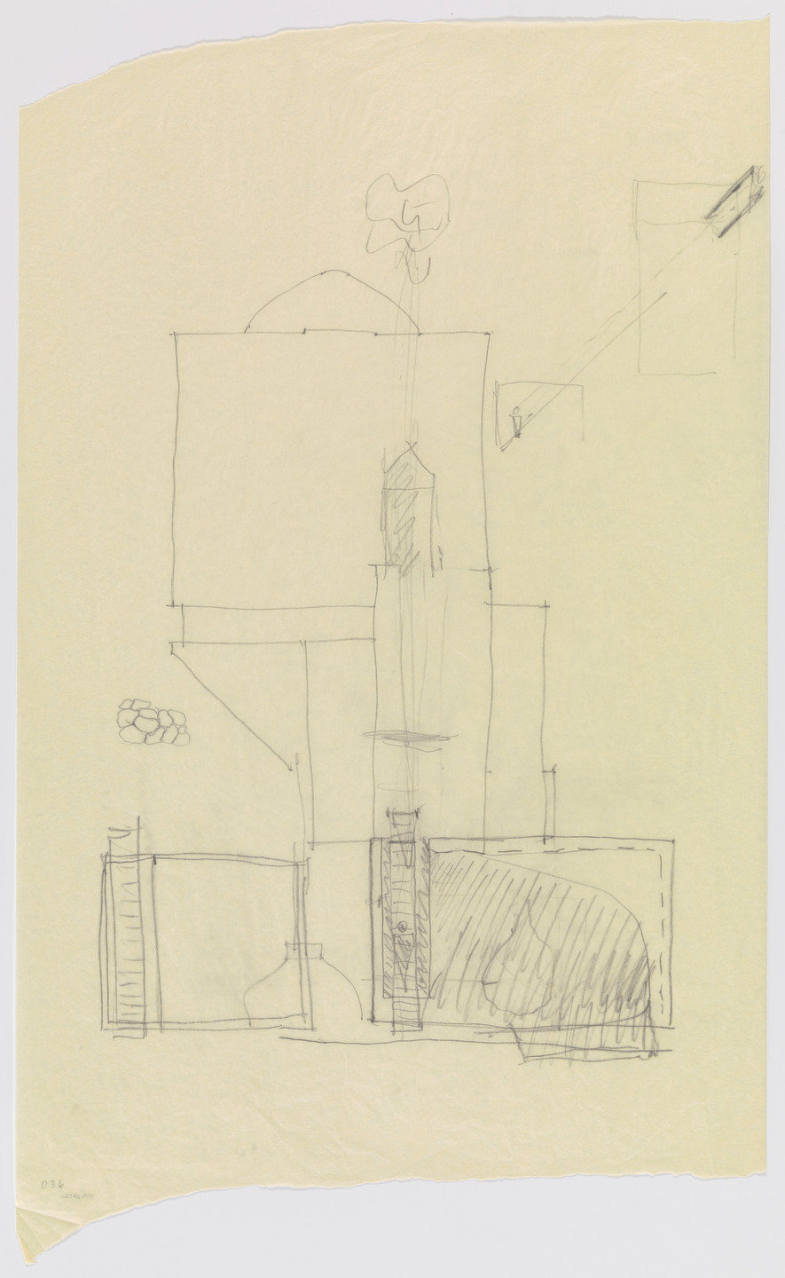 Douglas Darden. Oxygen House Project (Elevation). 1988