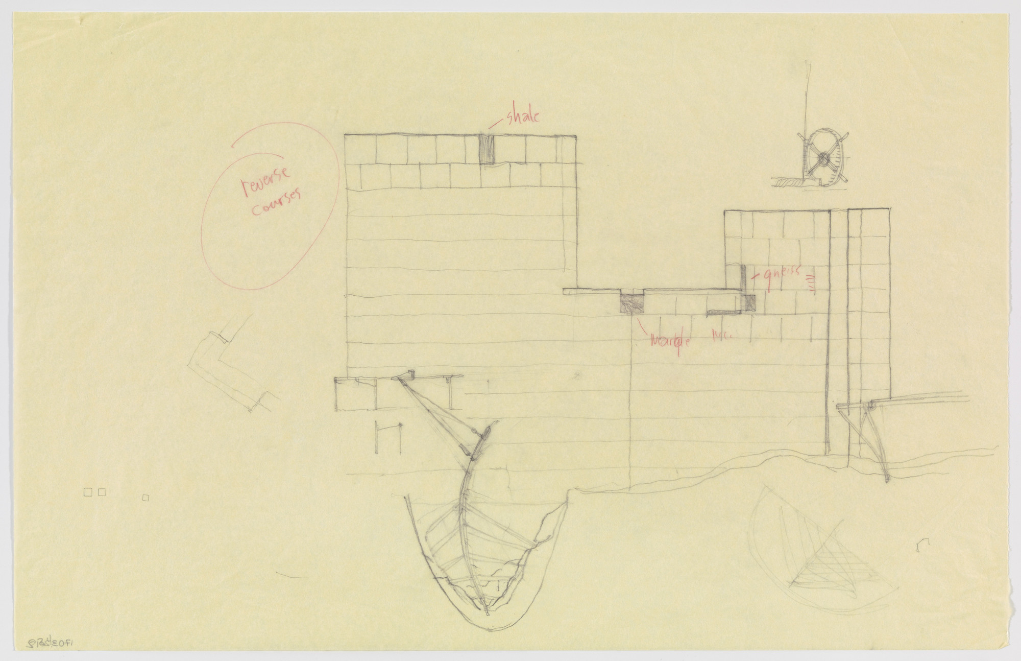 Douglas Darden. Oxygen House Project (Elevation). 1988