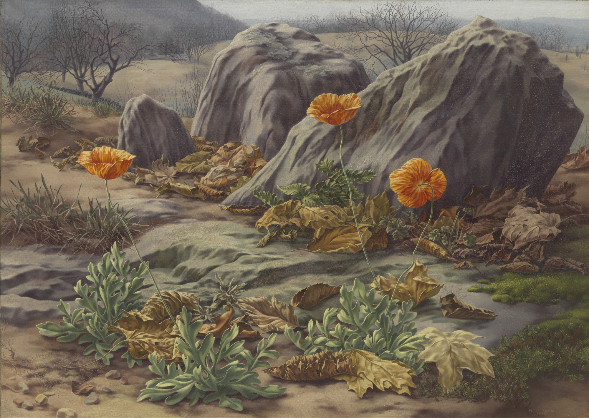 Peter Blume. Landscape with Poppies. 1939